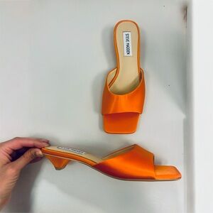 Steve Madden JOANIE slide kitten heel sandals, women’s size 6